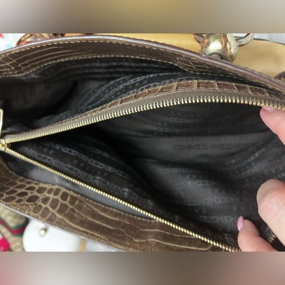 Vintage Celine Boogie Bag. Leather. Good condition. Tan. Authentic - Picture 8 of 10